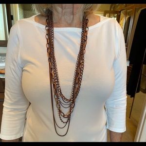 Copper 8 strand necklace